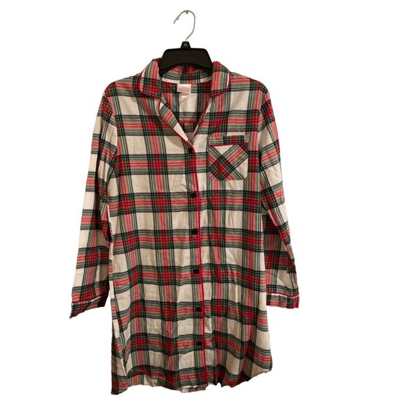 Brand New Wondershop Christmas Button Up Nightgown - Picture 1 of 4